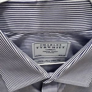 Set of 2 never worn Charles Tyrwhitt men’s dress shirts 17 1/2.